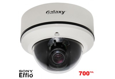 Galaxy 700TVL Dual Power caméra dôme extérieure à l'épreuve du vandalisme 